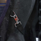 HKM Manta de Cuello Alto Providence Karo 1200D 300g Relleno de Algodón Marino Marron a cuadros