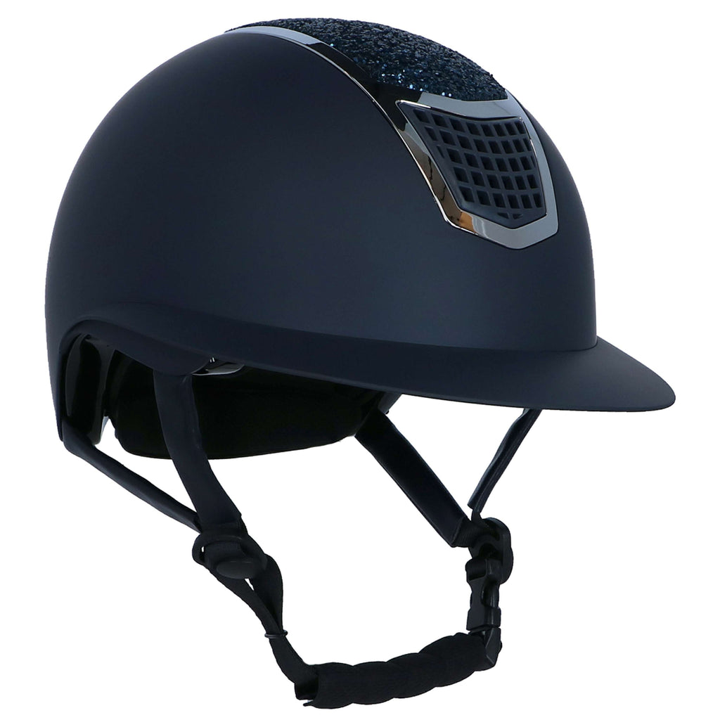 HKM Casco Glamour Shield Azul oscuro/Plata