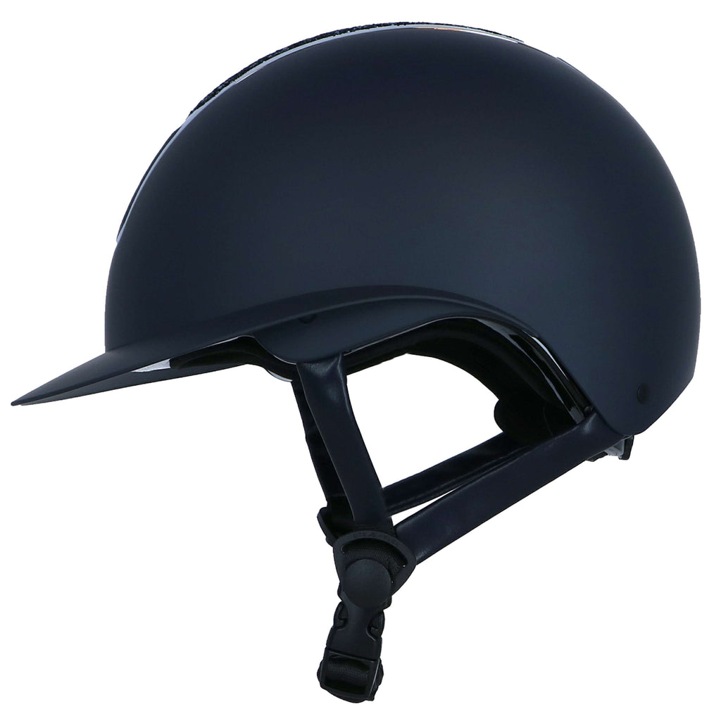HKM Casco Glamour Shield Azul oscuro/Plata