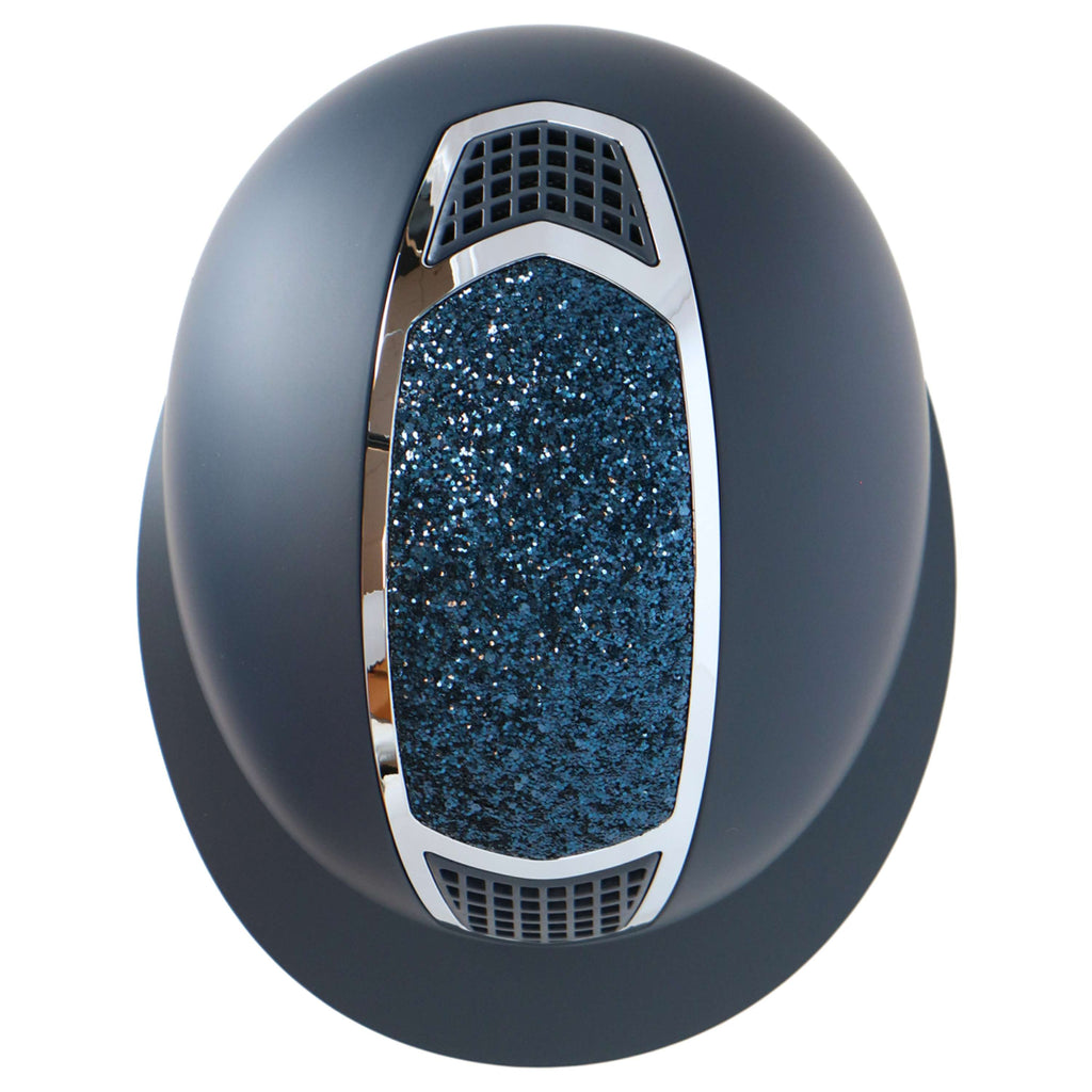 HKM Casco Glamour Shield Azul oscuro/Plata