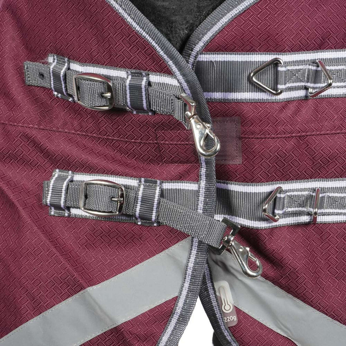 WeatherBeeta Manta de Invierno ComFiTec Plus Dynamic II Cuello Estándar Medio Granate/Gris/Blanco