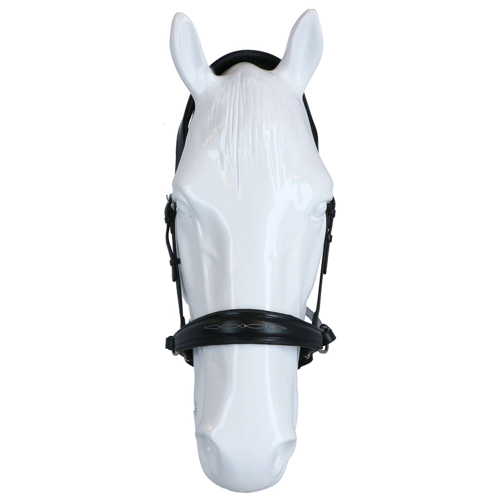 F.R.A. Brida sin Bocado Alizée Mistral Side Pull Rein in Goma Negro