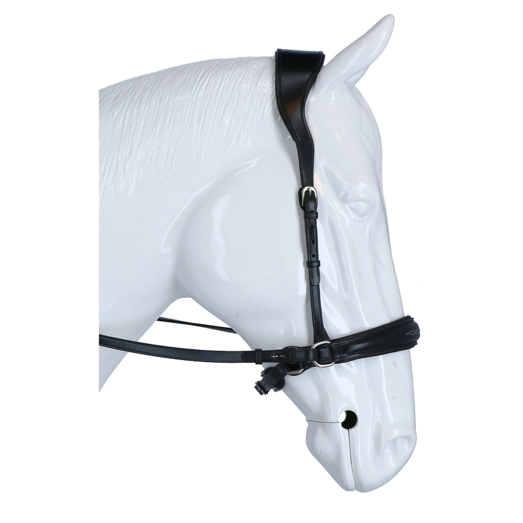 F.R.A. Brida sin Bocado Alizée Mistral Side Pull Rein in Goma Negro