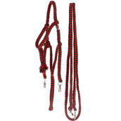 F.R.A. Brida Clásica Bodanza Algodón con Riendas Desmontables Rojo<>Verde