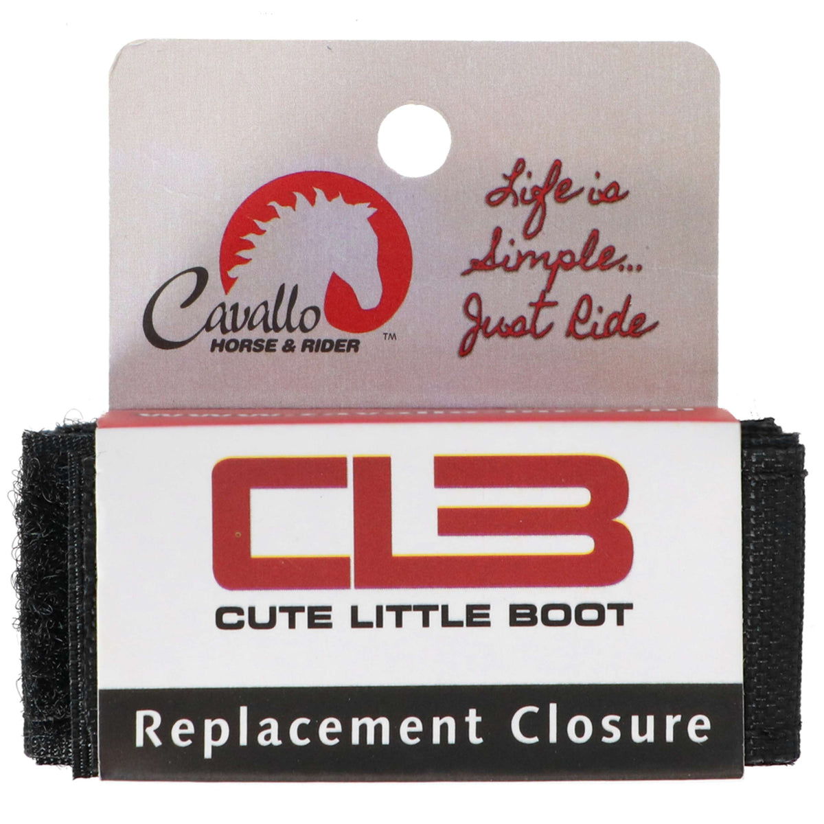 F.R.A. Cavallo Horse & Rider Velcro CLB para Botas de Cascos Negro