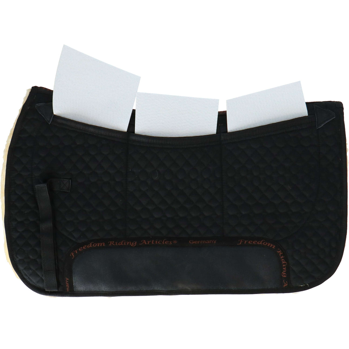 F.R.A. Westernpad De Luxe Extra Piel Completa 3 Bolsillos con Inserciones Negro/Natural