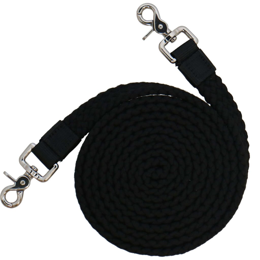 F.R.A. Riendas Gabi Algodón Trenzado Negro