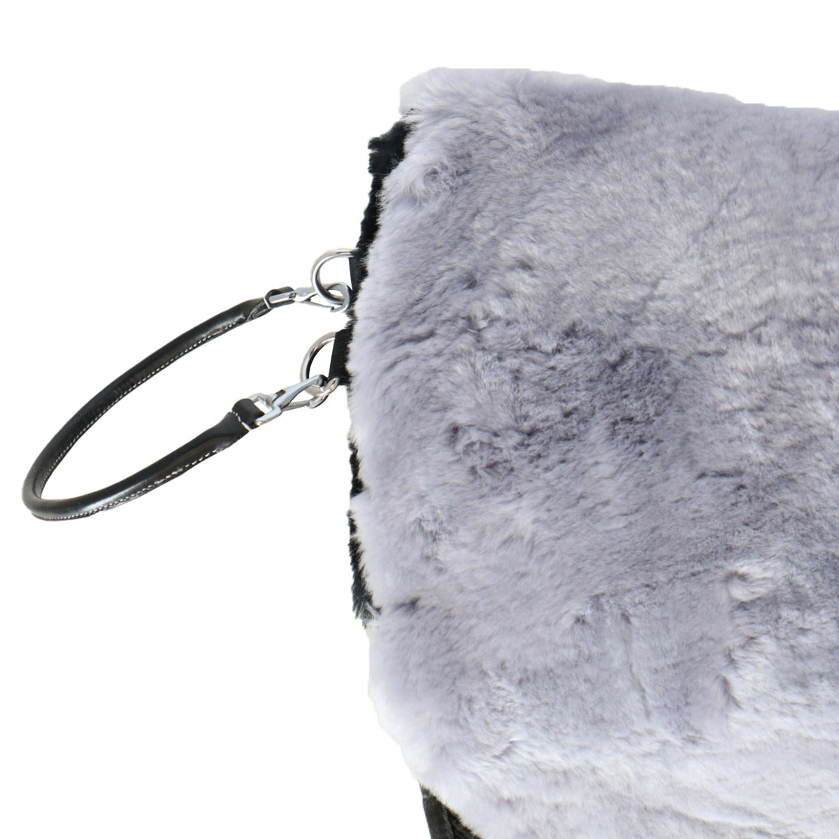 F.R.A. Almohadilla a Pelo Macon Merino con incrustaciones Negro Gris