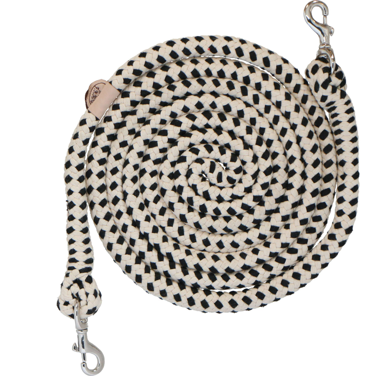 F.R.A. Riendas Madora Algodón Trenzado Natural/Negro