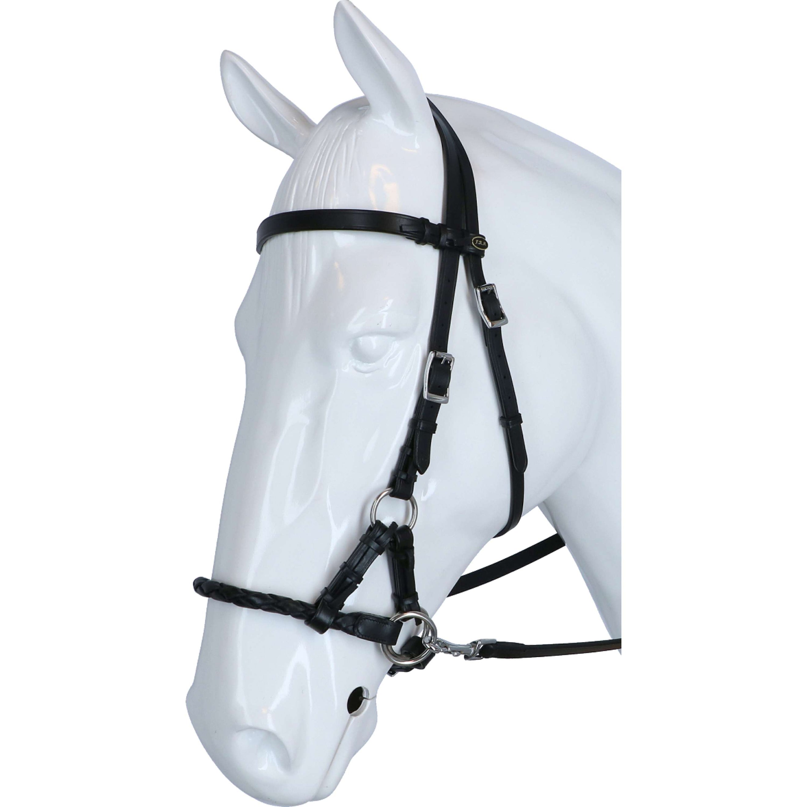 F.R.A. Brida sin Bocado Pariba Side Pull Rein Negro F.R.A. Brida sin Bocado Pariba Side Pull Rein Negro