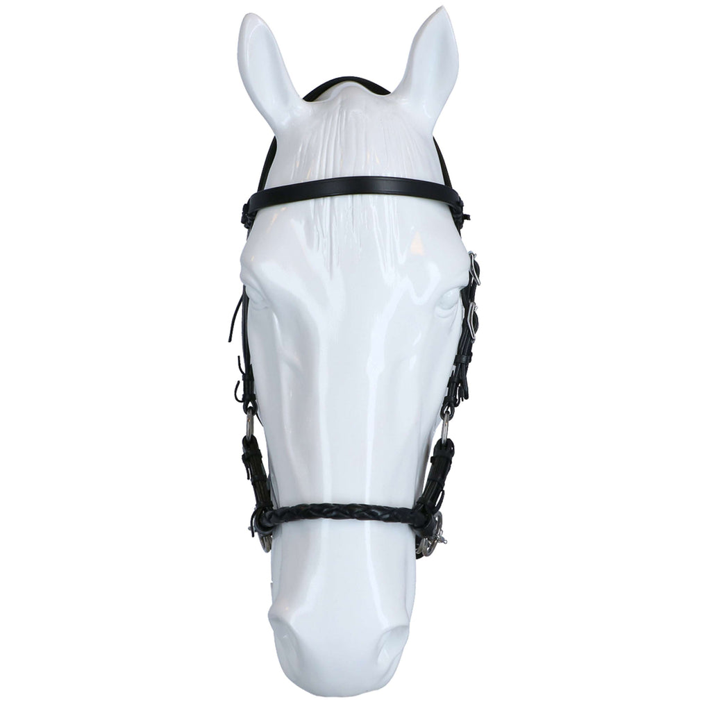 F.R.A. Brida sin Bocado Pariba Side Pull Rein Negro