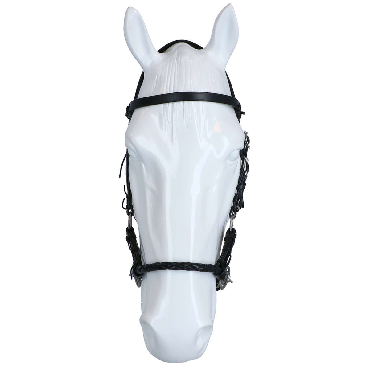 F.R.A. Brida sin Bocado Pariba Side Pull Rein Negro
