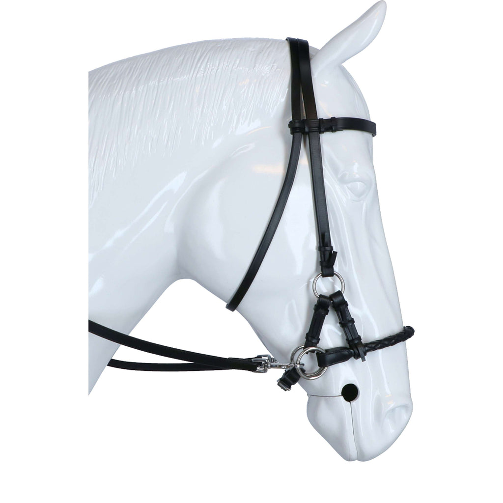 F.R.A. Brida sin Bocado Pariba Side Pull Rein Negro