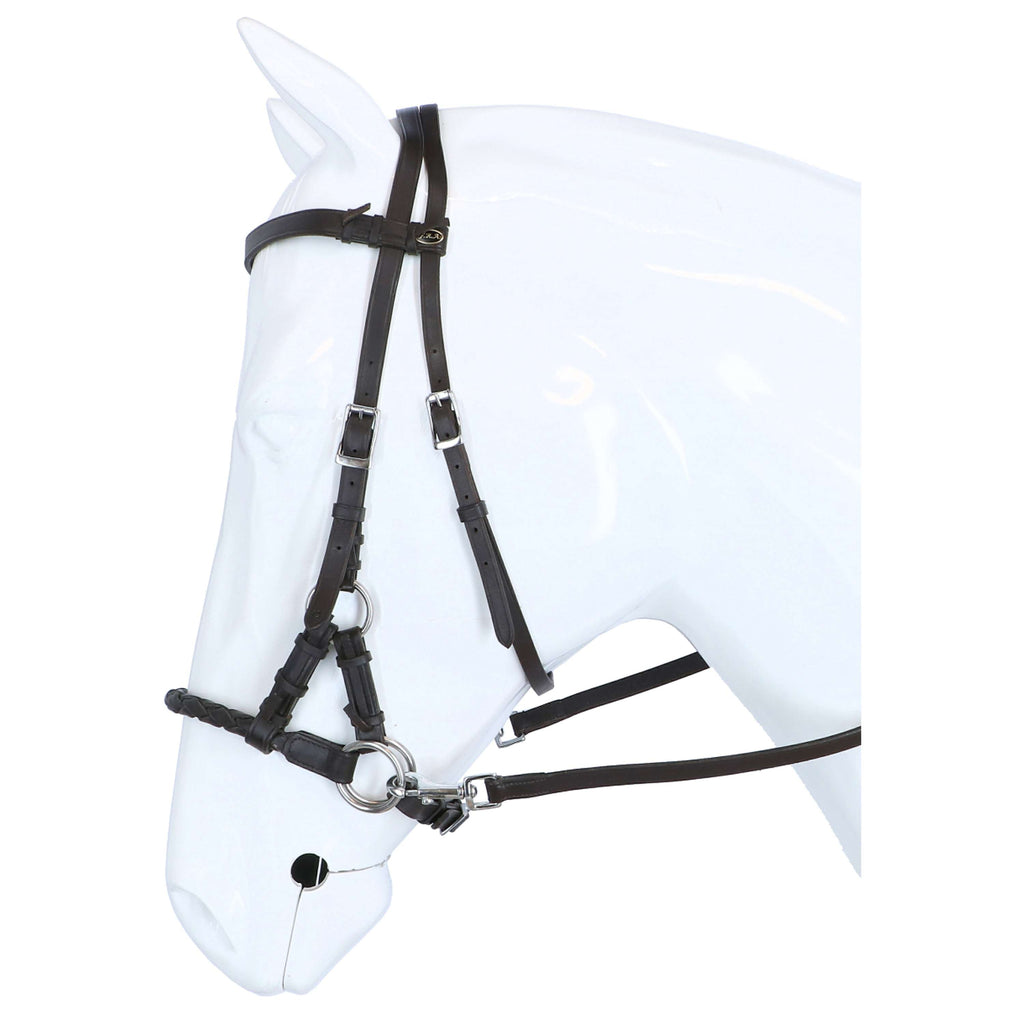 F.R.A. Brida sin Bocado Pariba Side Pull Rein Marron