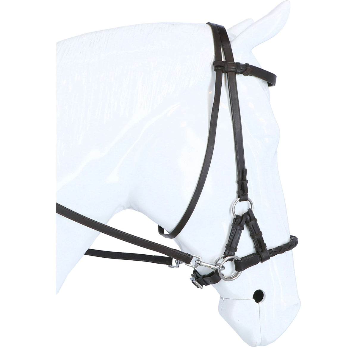 F.R.A. Brida sin Bocado Pariba Side Pull Rein Marron