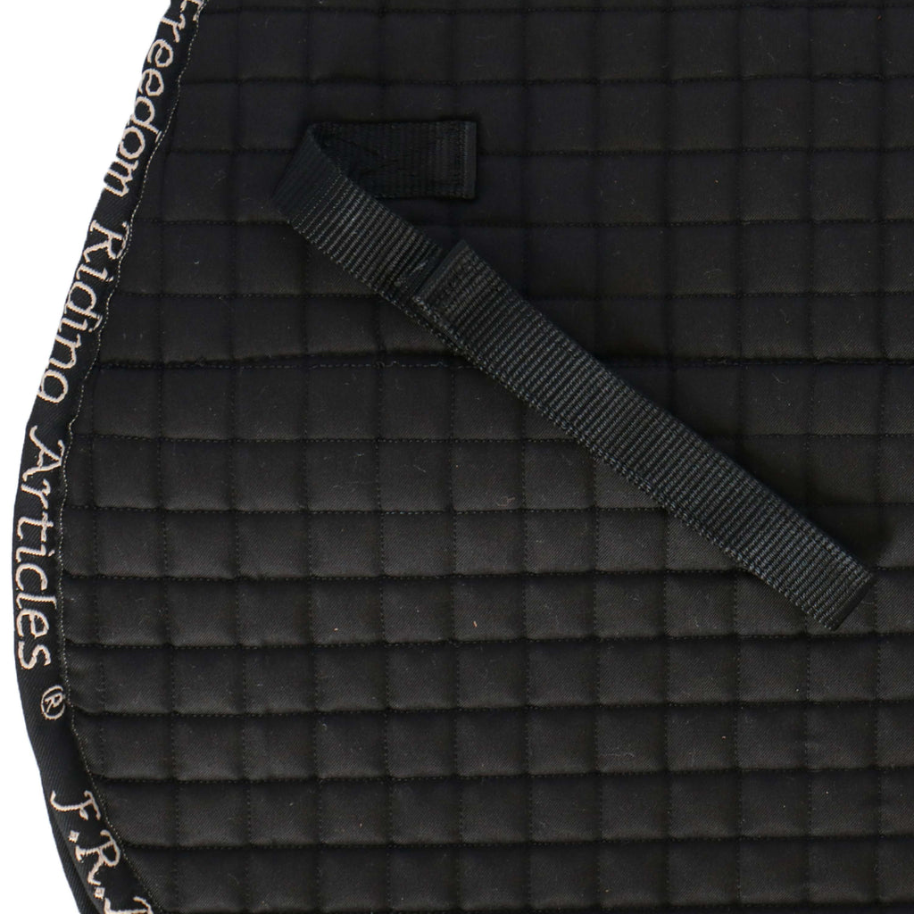 F.R.A. Manta de silla Unica con Bolsas para Silla de Montar Sin Árbol Negro