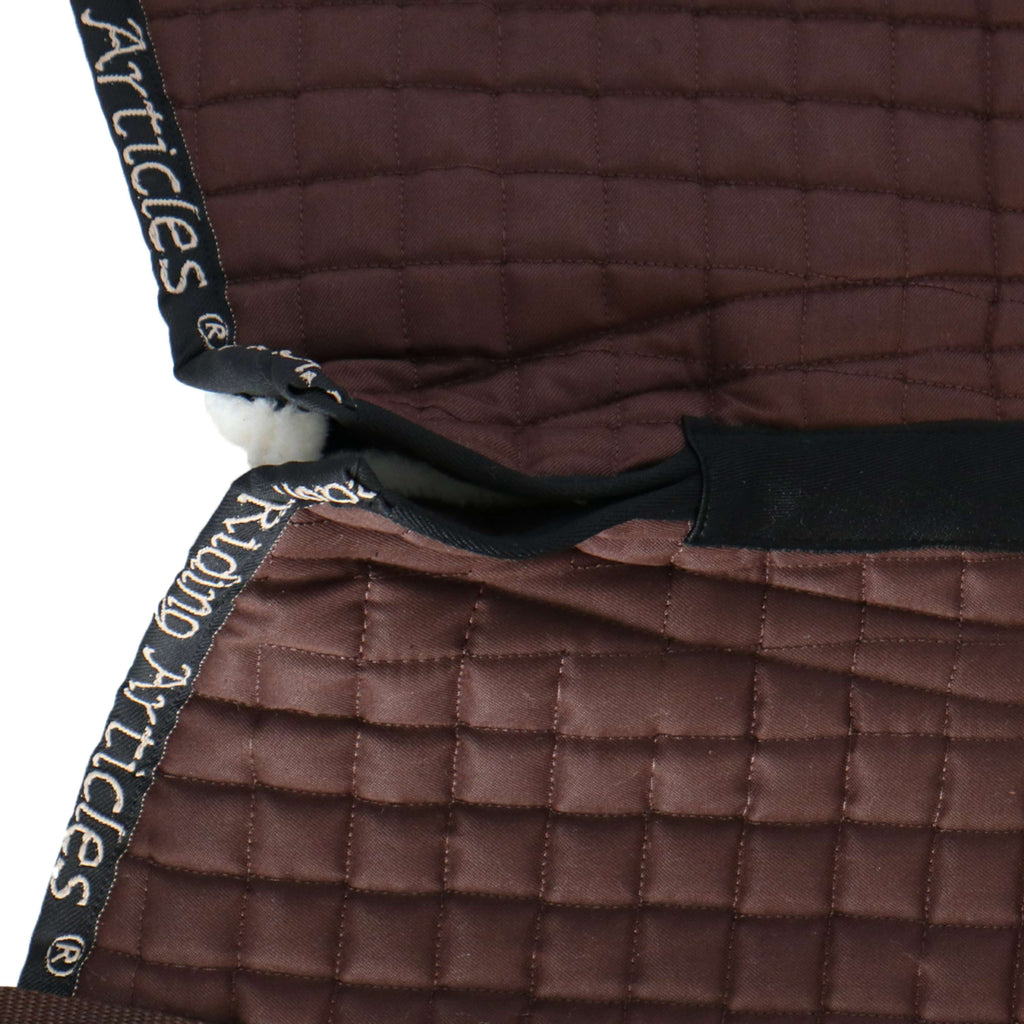 F.R.A. Manta de silla Unica con Bolsas para Silla de Montar Sin Árbol Marron