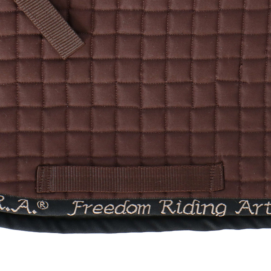 F.R.A. Manta de silla Unica con Bolsas para Silla de Montar Sin Árbol Marron