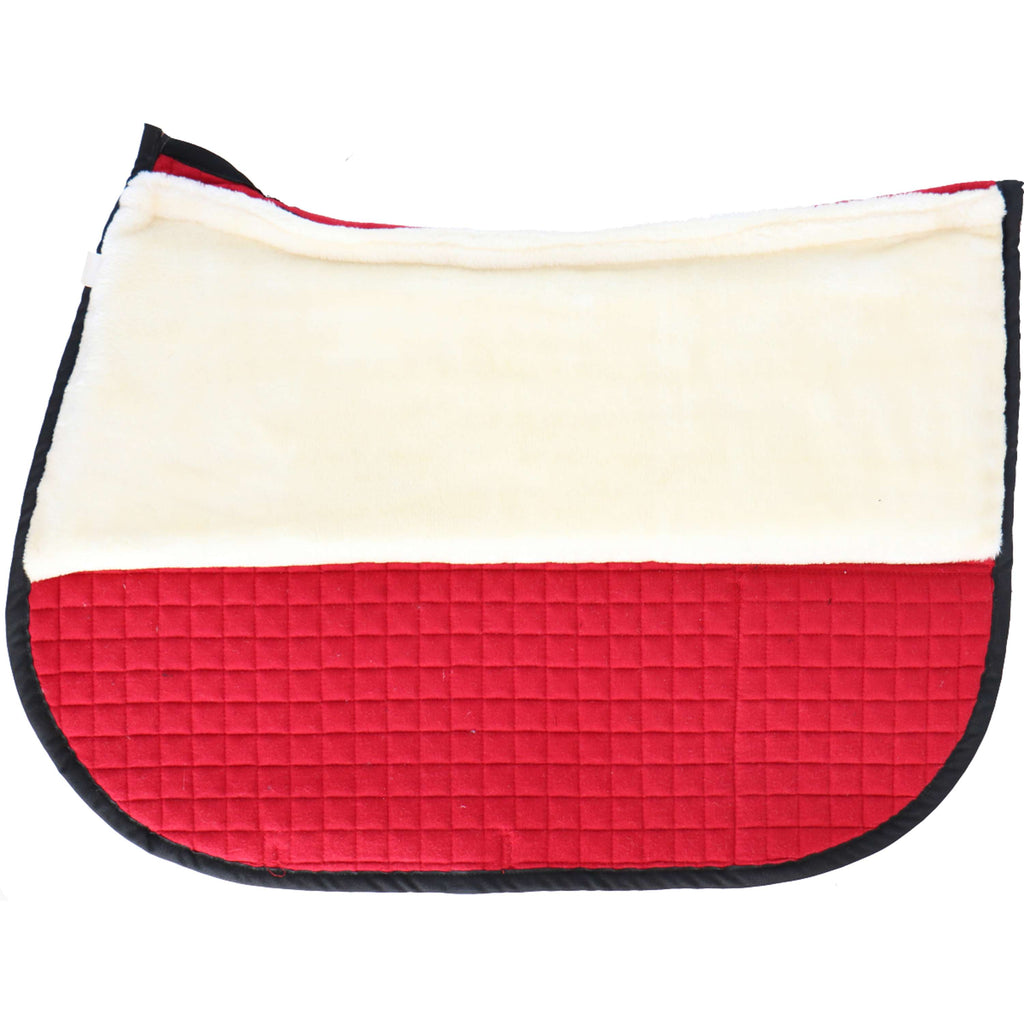 F.R.A. Manta de silla Unica con Bolsas para Silla de Montar Sin Árbol Rojo