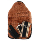 F.R.A. Protector de Cola Piel incl Correa+Banda Marron/Cappuccino