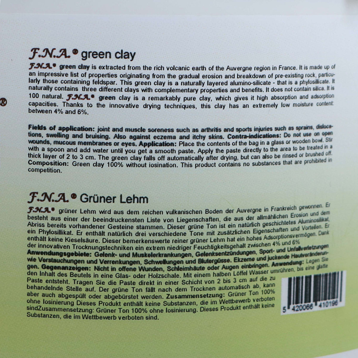 F.N.A. Arcilla Verde Cubo