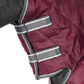 Weatherbeeta Manta de Establo Comfitec Channel Quilt Combo Neck Heavy 210D 400g Granate/Gris/Blanco