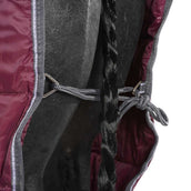 Weatherbeeta Manta de Establo Comfitec Channel Quilt Combo Neck Heavy 210D 400g Granate/Gris/Blanco