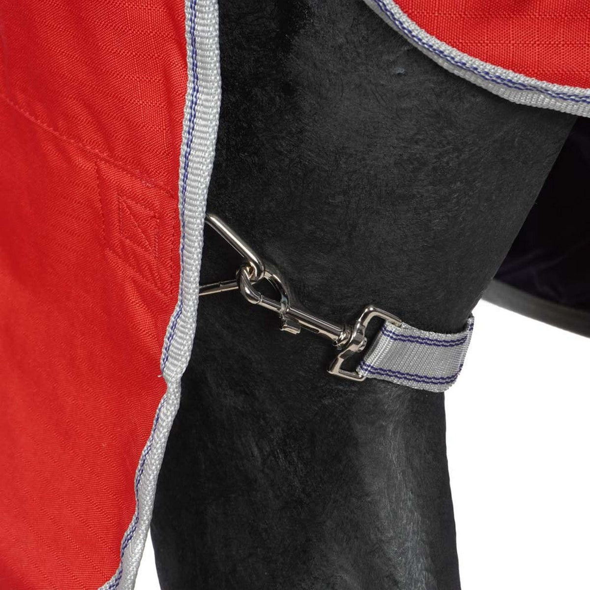 Weatherbeeta Manta de Invierno Comfitec Classic Standard Neck Medium/Lite 600D 100g Rojo/Plata/Azul