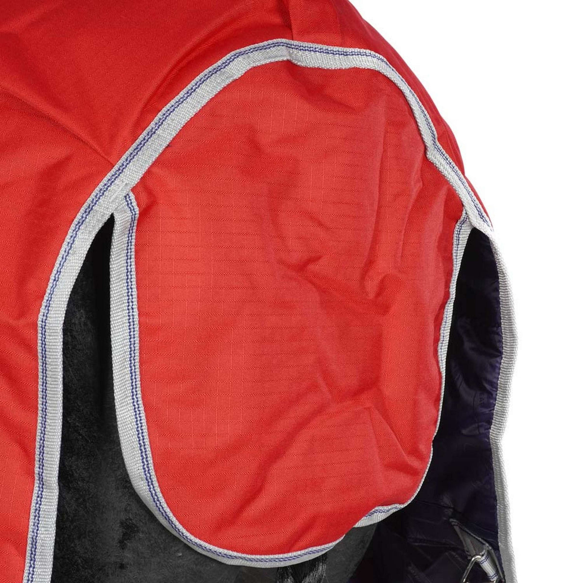Weatherbeeta Manta de Invierno Comfitec Classic Standard Neck Medium/Lite 600D 100g Rojo/Plata/Azul
