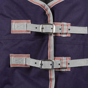 Weatherbeeta Manta Impermeable Comfitec Essential Detach-A-Neck Lite Plus 1200D 50g Navy/Silver/Red