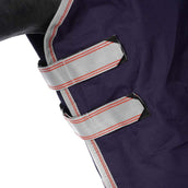 Weatherbeeta Manta Impermeable Comfitec Essential Detach-A-Neck Lite Plus 1200D 50g Navy/Silver/Red