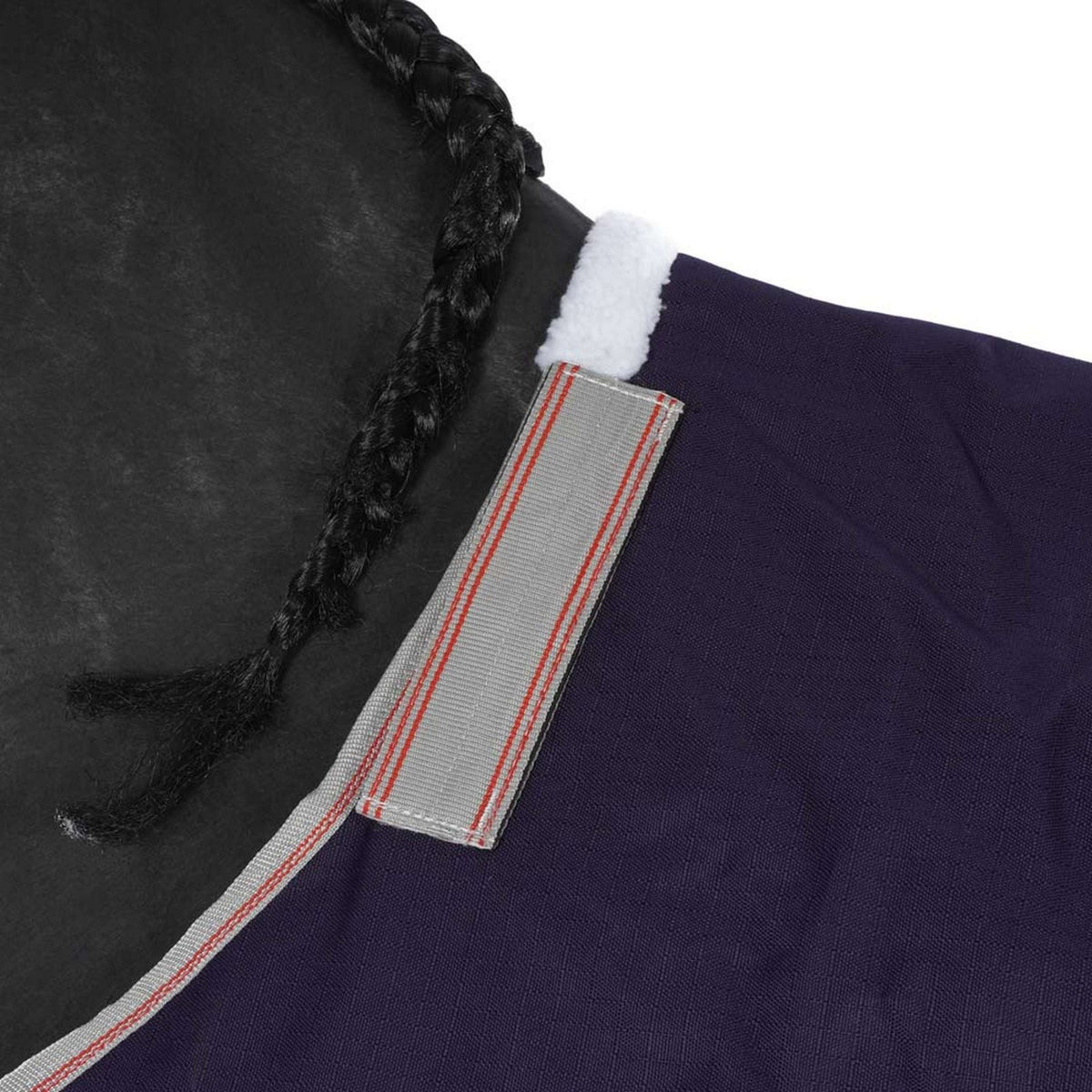 Weatherbeeta Manta Impermeable Comfitec Essential Detach-A-Neck Lite Plus 1200D 50g Navy/Silver/Red