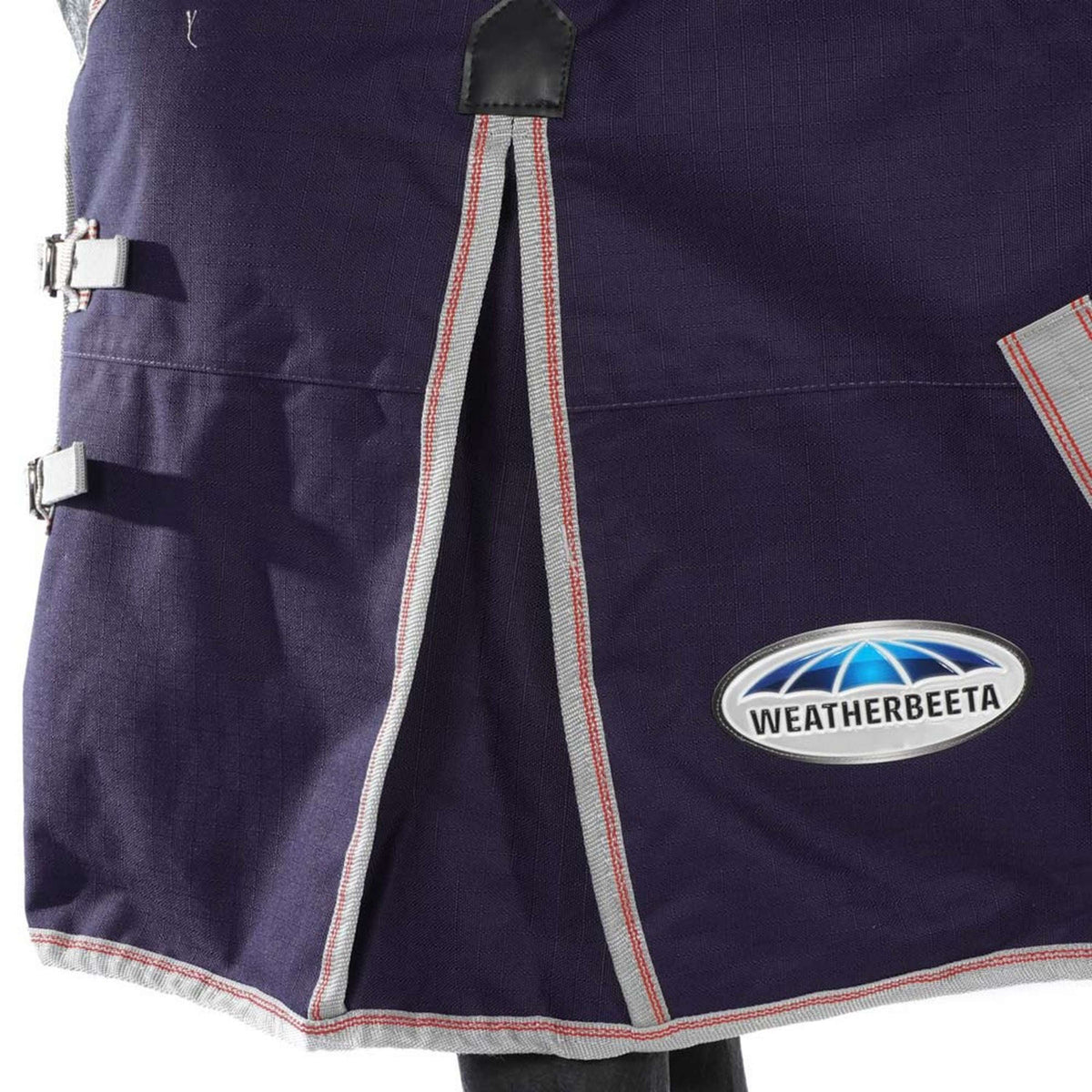 Weatherbeeta Manta Impermeable Comfitec Essential Detach-A-Neck Lite Plus 1200D 50g Navy/Silver/Red