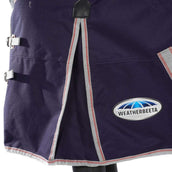 Weatherbeeta Manta Impermeable Comfitec Essential Detach-A-Neck Lite Plus 1200D 50g Navy/Silver/Red