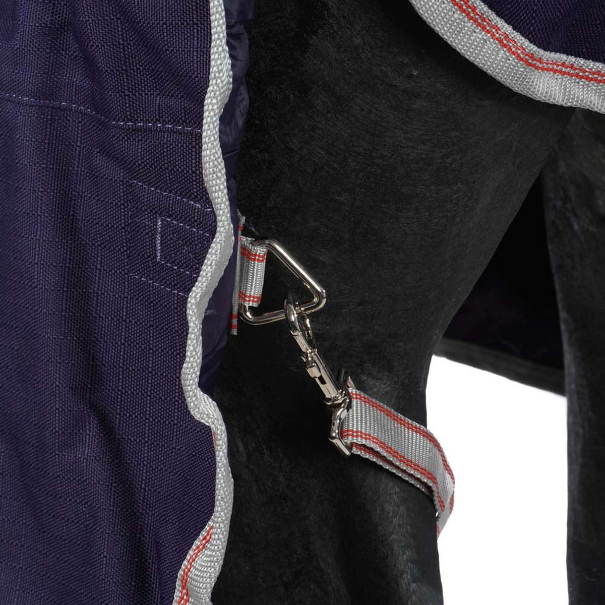Weatherbeeta Manta Impermeable Comfitec Essential Detach-A-Neck Lite Plus 1200D 50g Navy/Silver/Red