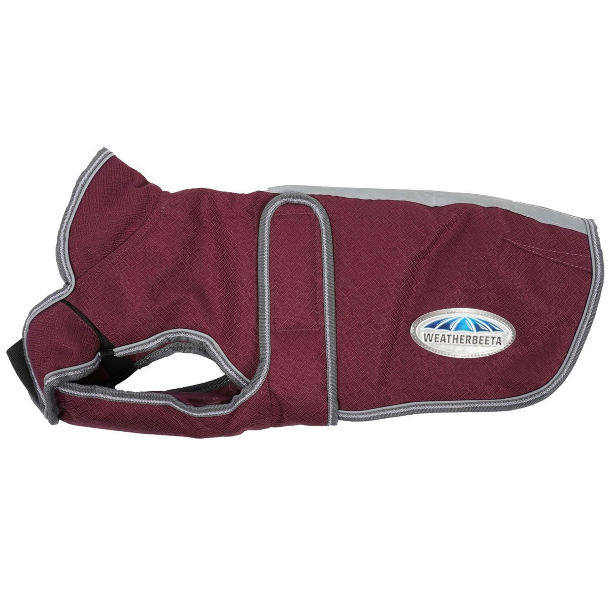 Weatherbeeta Abrigo para Perro Comfitec Premier Free Parka Deluxe Medium 1200D 220g Granate/Gris/Blanco