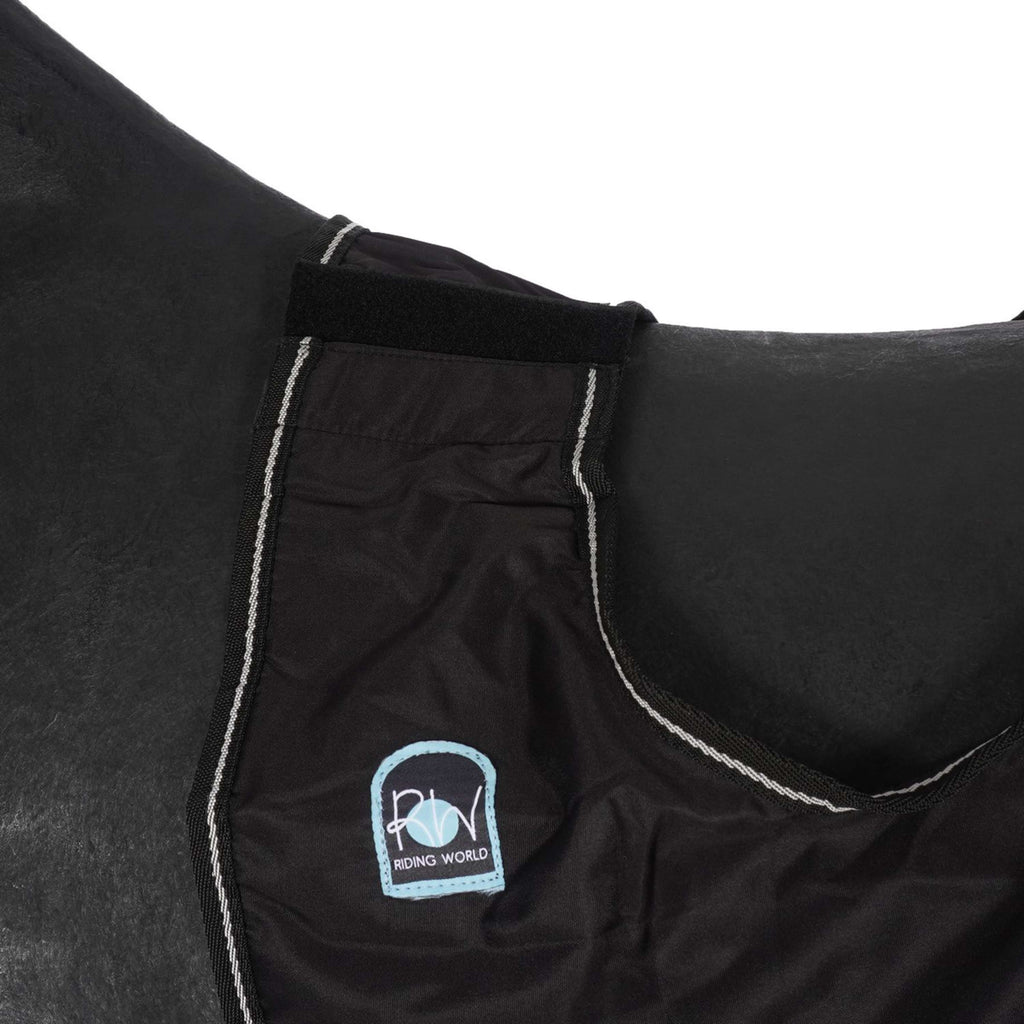 Riding World Manta de ejercicio Impermeable Negro