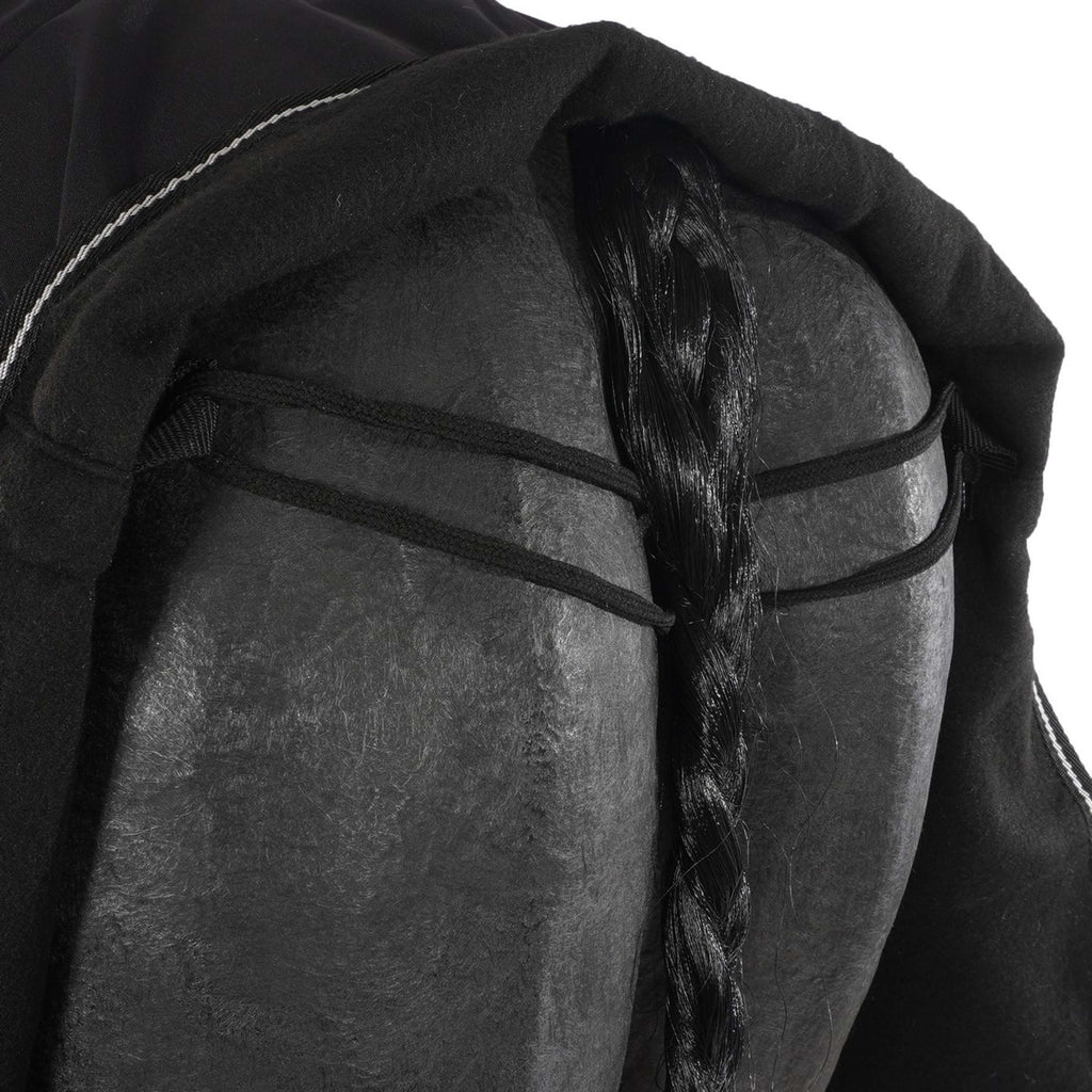 Riding World Manta de ejercicio Impermeable Negro