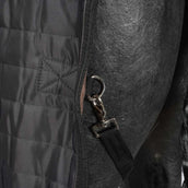 EQUITHÈME Manta de Establo Teddy Negro/Marrón