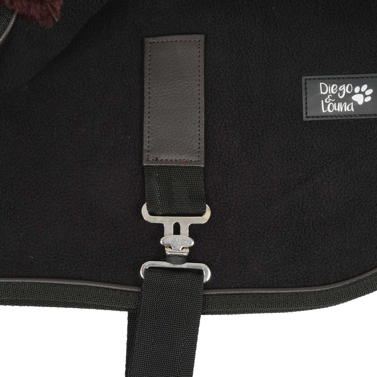 Diego & Louna Manta para Perros Polar Negro