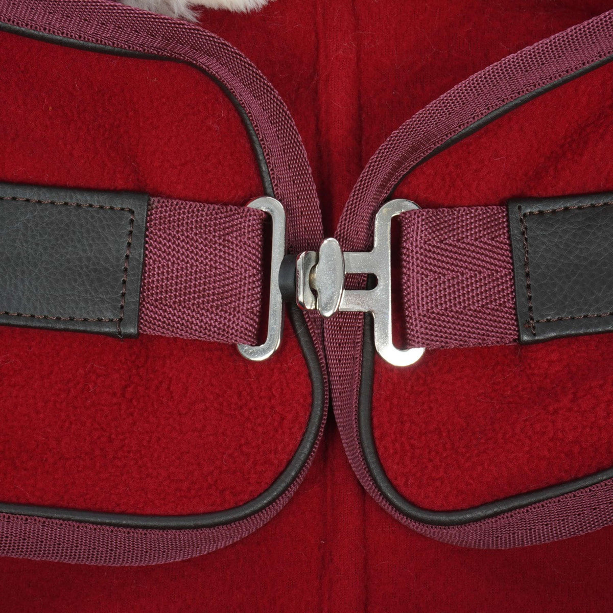 Diego & Louna Manta para Perros Polar Bordeaux