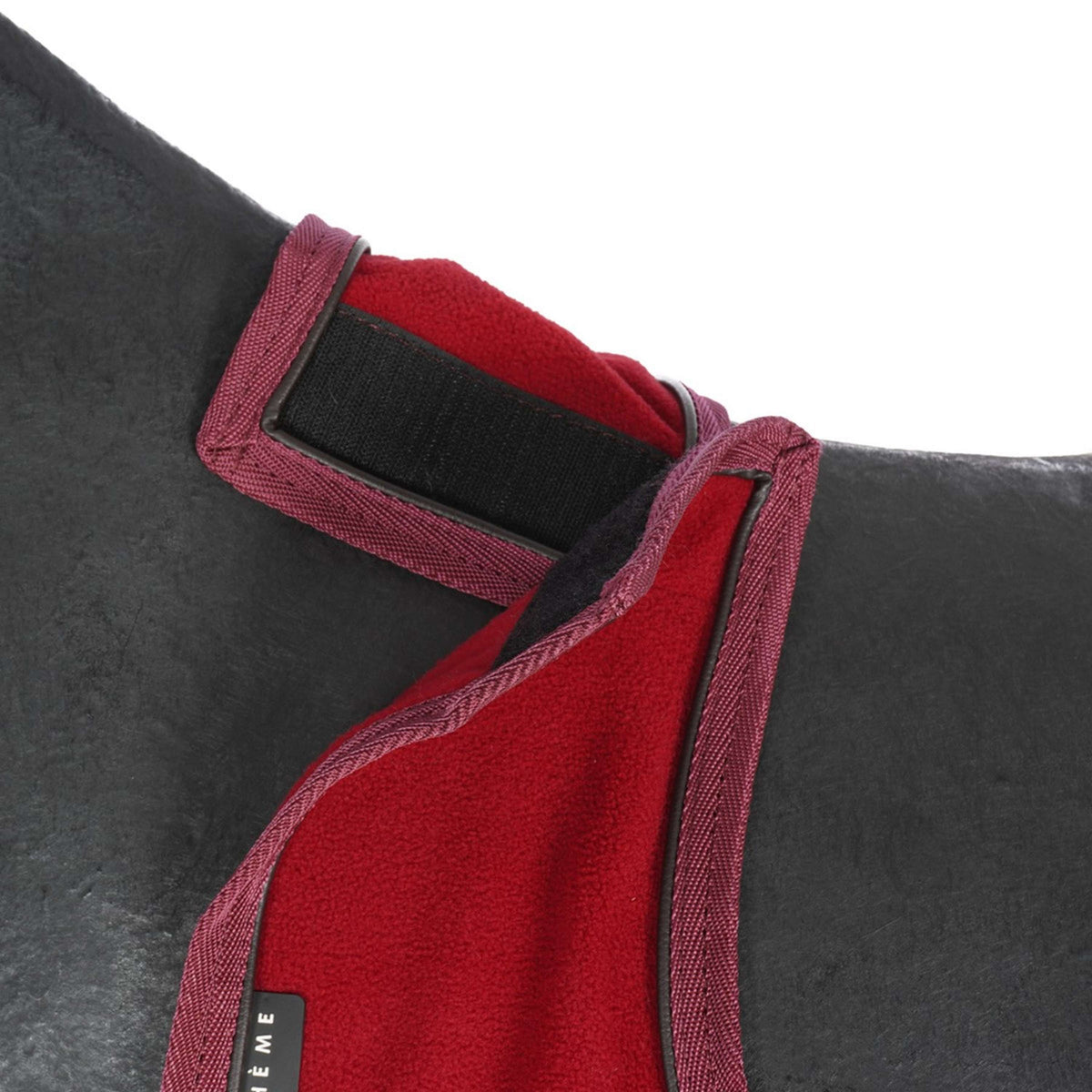 EQUITHÈME Manta de ejercicio Teddy Fleece Bordeaux