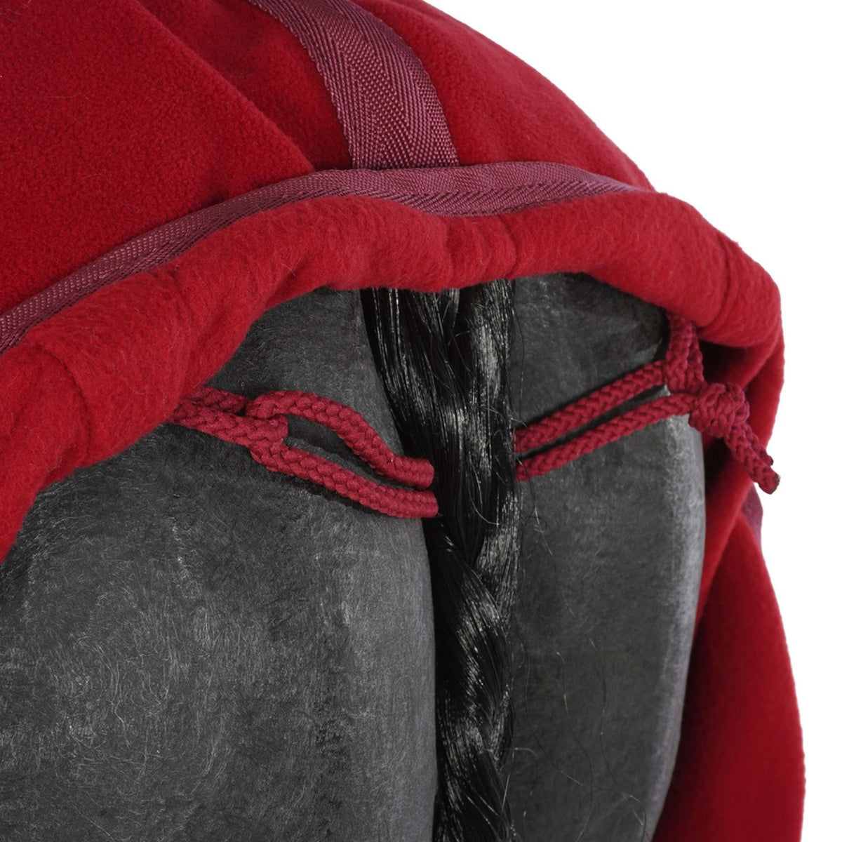 EQUITHÈME Manta de ejercicio Teddy Fleece Bordeaux