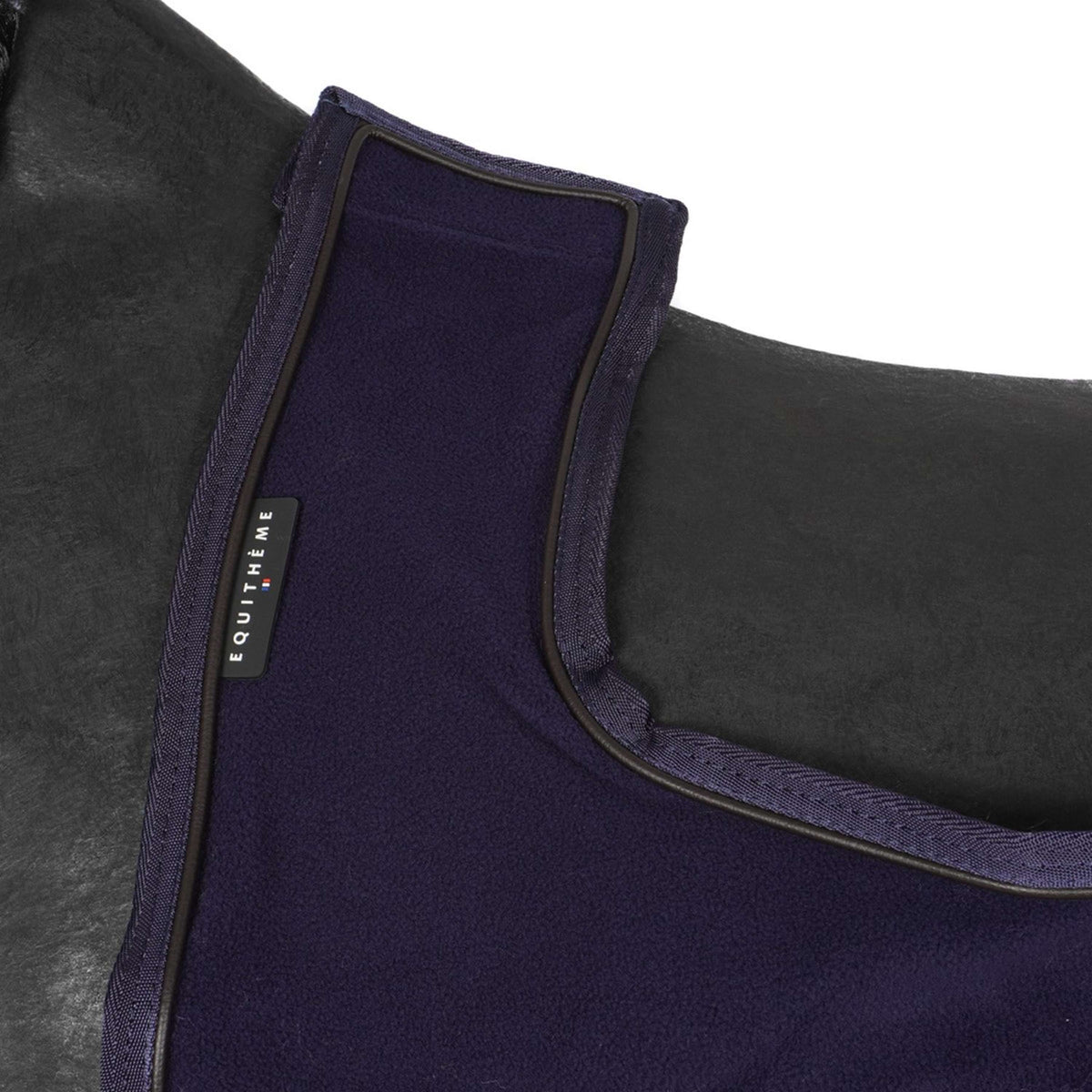 EQUITHÈME Manta de ejercicio Teddy Fleece Navy
