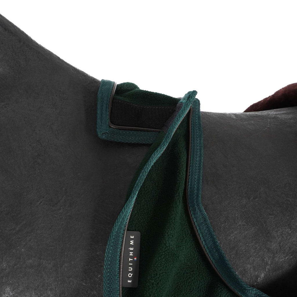 EQUITHÈME Manta de ejercicio Teddy Fleece Verde