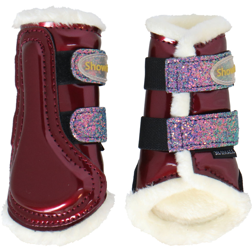 HB Protectores de piernas Gold Rush Glitter Little Sizes Burdeos