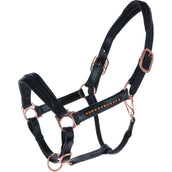 HB Cabezada Rose Gold Cuero Negro