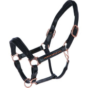 HB Cabezada Rose Gold Cuero Negro