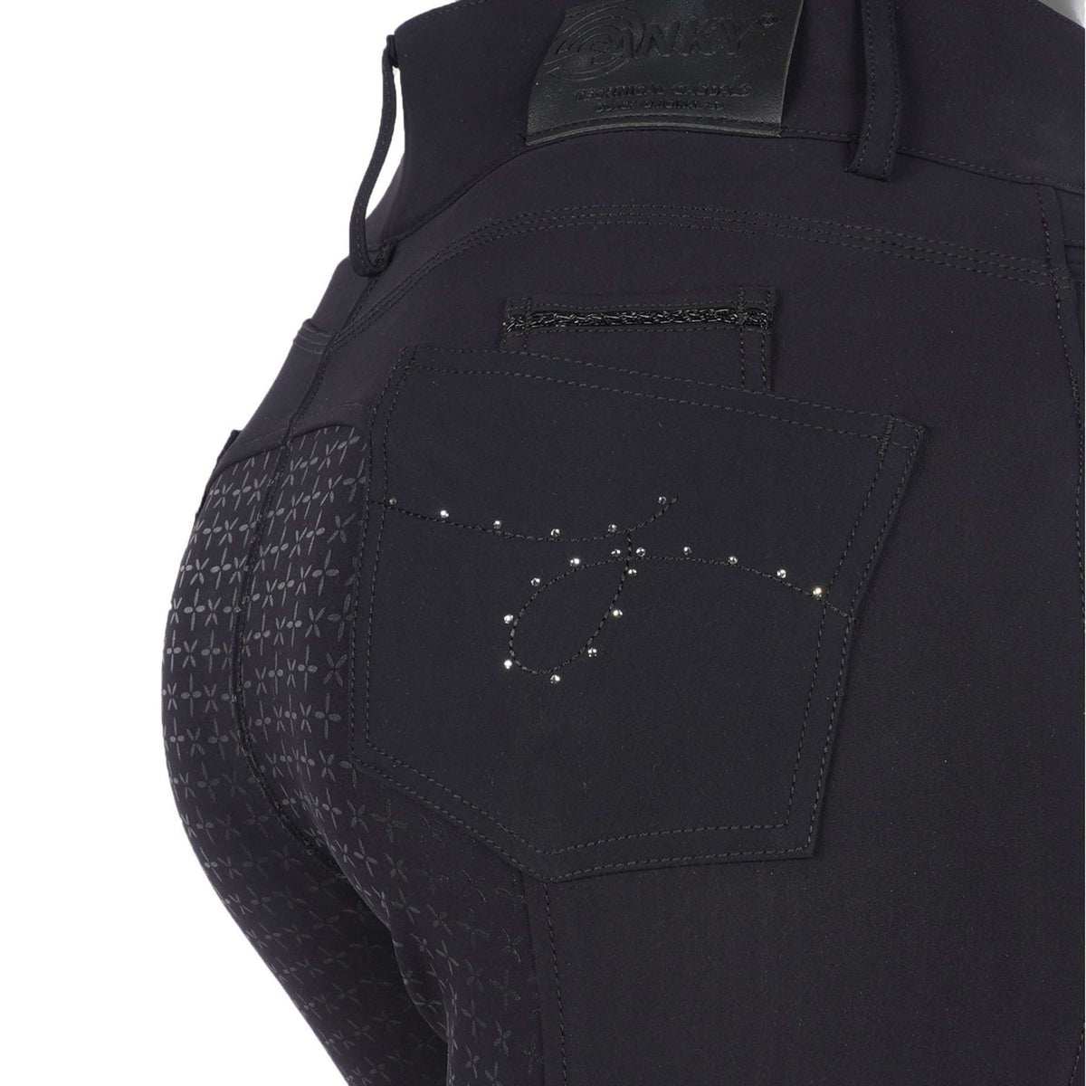 ANKY Pantalón de Equitación Regally Asiento de Silicona para Mujer Negro