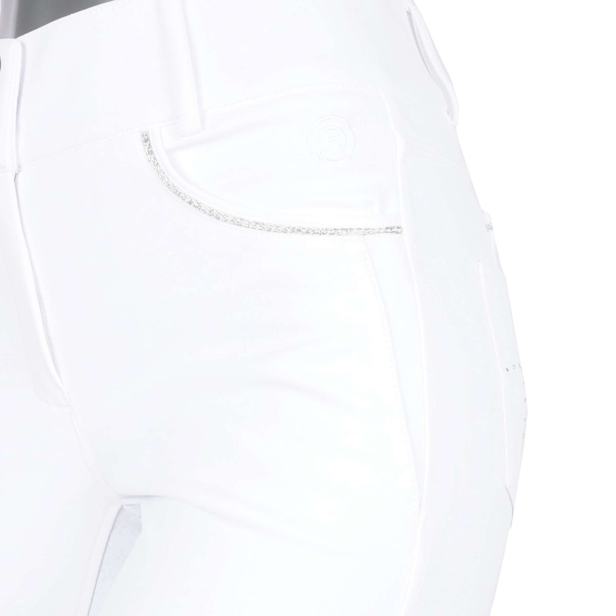ANKY Pantalón de Equitación Regally Asiento de Silicona para Mujer Blanco